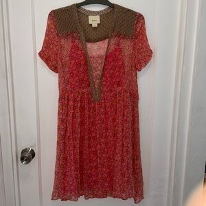 Anthropology/ Maeve Floral High-Low Dress – Size 4